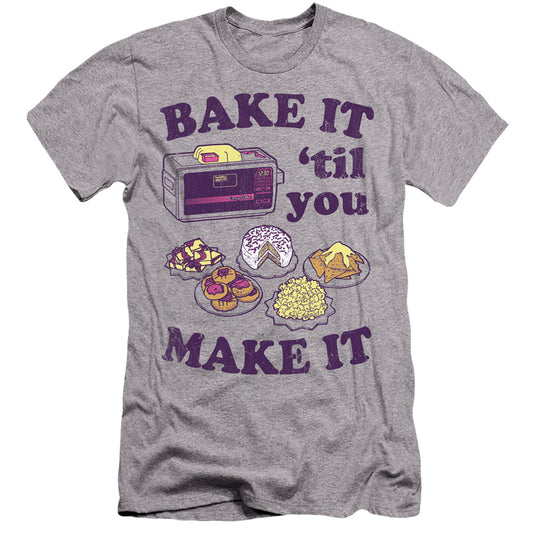 EASY BAKE OVEN BAKE IT TIL YOU MAKE IT PREMIUM CANVAS ADULT SLIM FIT 30 1 ATHLETIC HEATHER 2X