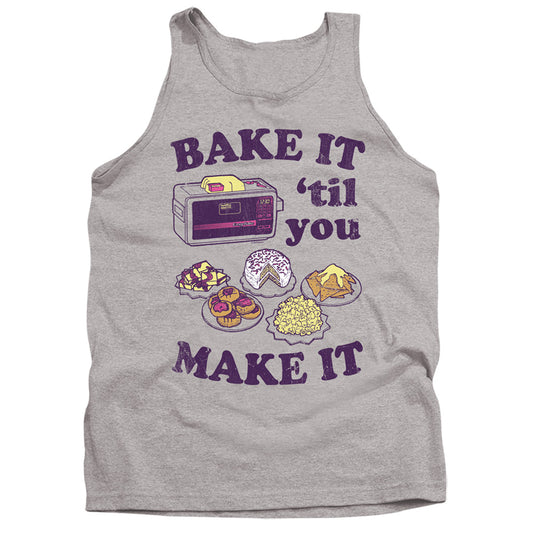 EASY BAKE OVEN BAKE IT TIL YOU MAKE IT ADULT TANK TOP ATHLETIC HEATHER MD