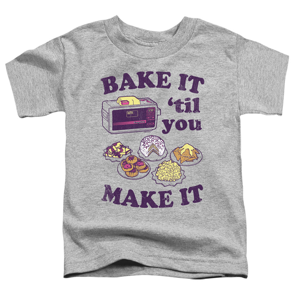 EASY BAKE OVEN BAKE IT TIL YOU MAKE IT TODDLER SHORT SLEEVE ATHLETIC HEATHER MD (3T)