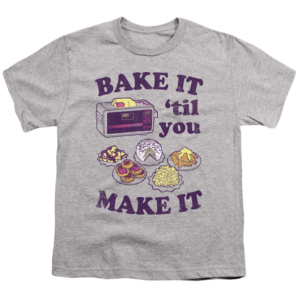 EASY BAKE OVEN BAKE IT TIL YOU MAKE IT YOUTH SHORT SLEEVE ATHLETIC HEATHER XL