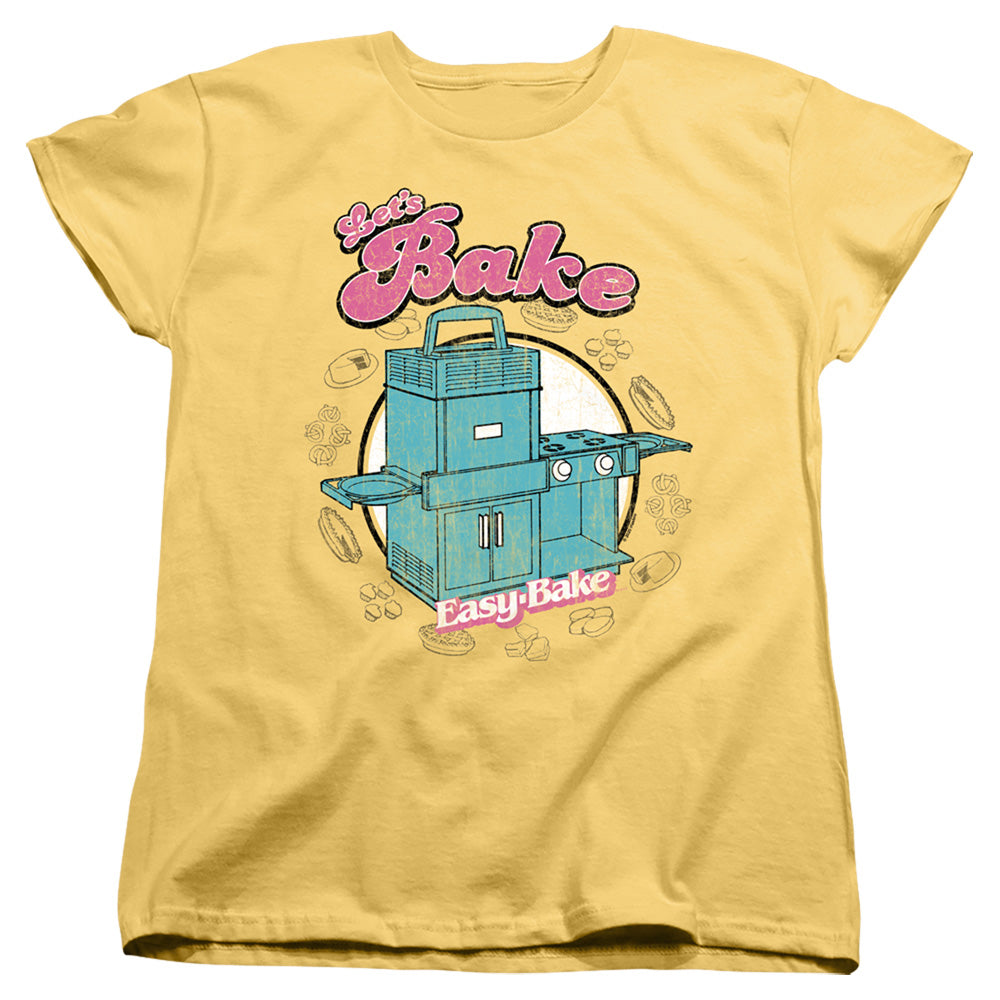 EASY BAKE OVEN LETS BAKE WOMEN'S SHORT SLEEVE BANANA 2X