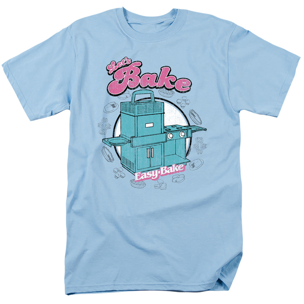 EASY BAKE OVEN LET'S BAKE ADULT REGULAR FIT SHORT SLEEVE LIGHT BLUE SM