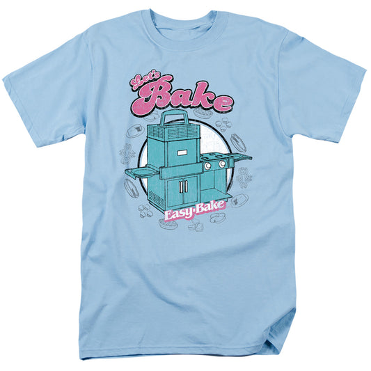 EASY BAKE OVEN LETS BAKE ADULT REGULAR FIT SHORT SLEEVE LIGHT BLUE XL