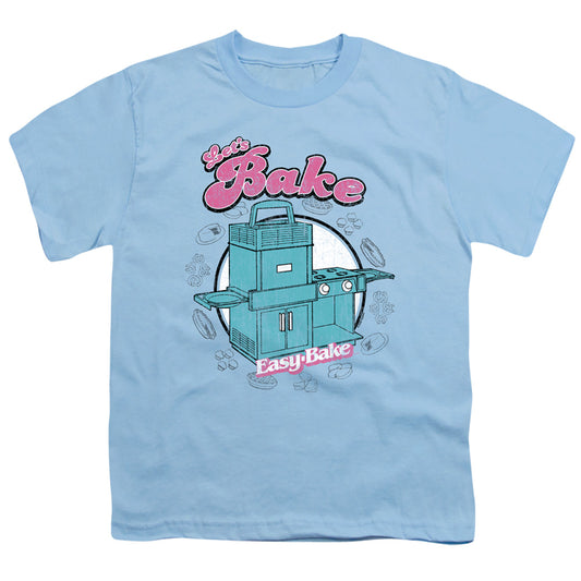 EASY BAKE OVEN LETS BAKE YOUTH SHORT SLEEVE LIGHT BLUE MD