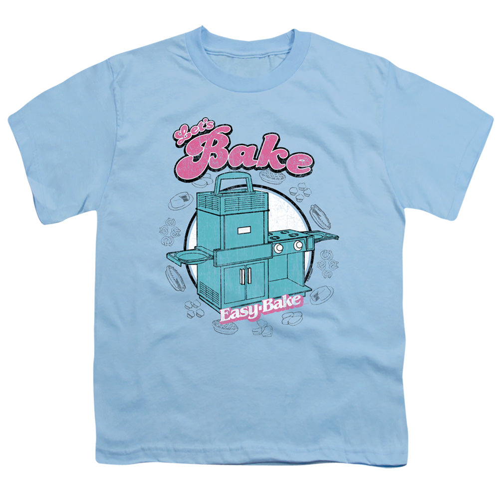 EASY BAKE OVEN LETS BAKE YOUTH SHORT SLEEVE LIGHT BLUE XL