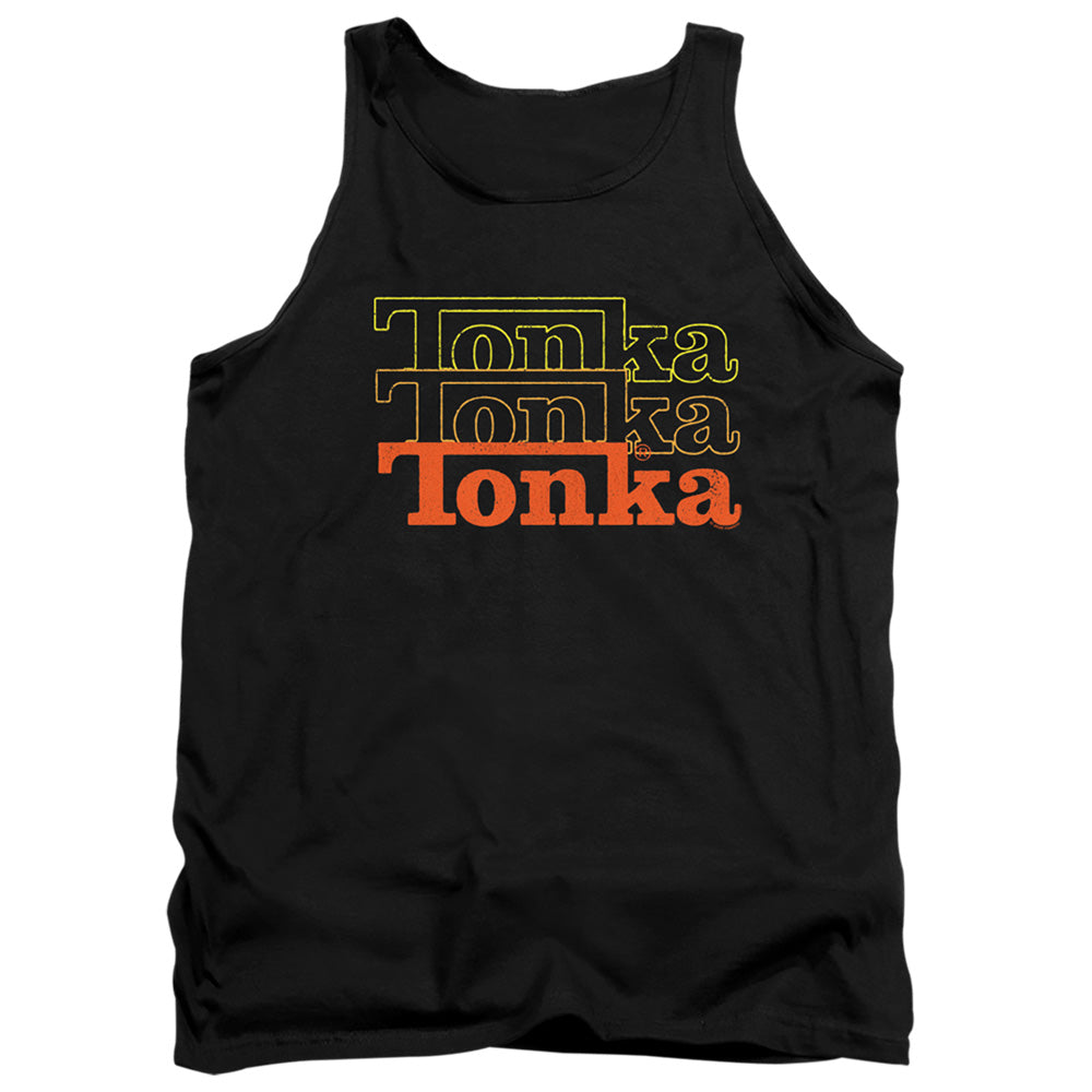 TONKA : FUZZED REPEAT ADULT TANK Black 2X