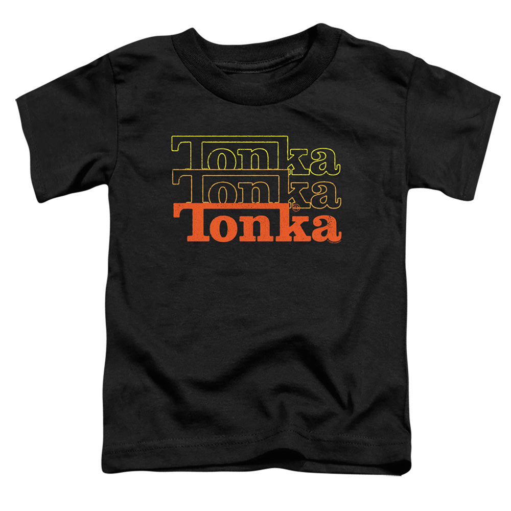 TONKA : FUZZED REPEAT S\S TODDLER TEE Black LG (4T)