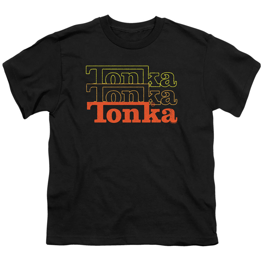 TONKA : FUZZED REPEAT S\S YOUTH 18\1 Black LG