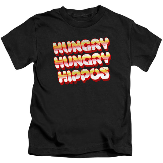 HUNGRY HUNGRY HIPPOS : HUNGRY VINTAGE LOGO S\S JUVENILE 18\1 Black MD (5\6)