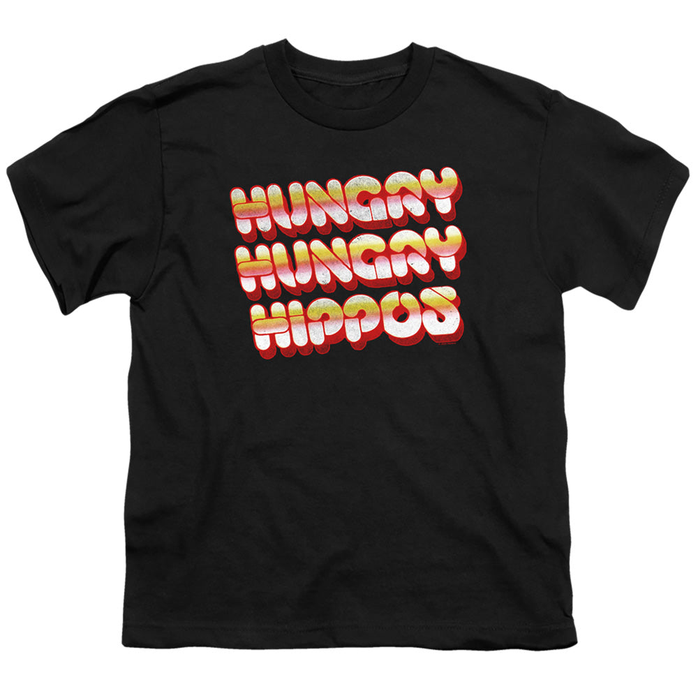 HUNGRY HUNGRY HIPPOS : HUNGRY VINTAGE LOGO S\S YOUTH 18\1 Black LG