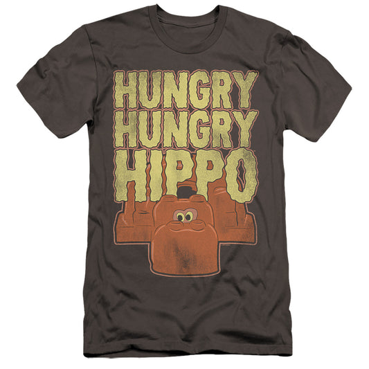 HUNGRY HUNGRY HIPPOS : HUNGRY HUNGRY HIPPO  PREMIUM CANVAS ADULT SLIM FIT 30\1 Charcoal 2X