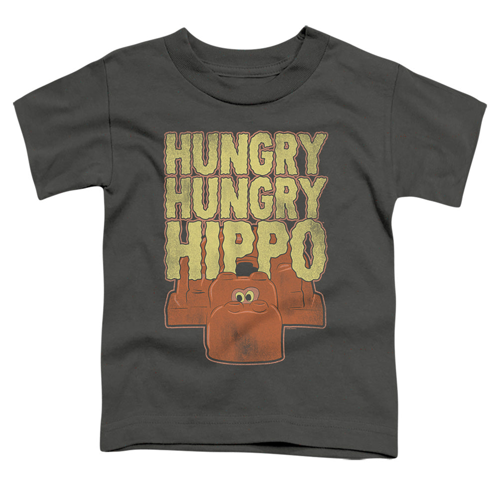 HUNGRY HUNGRY HIPPOS : HUNGRY HUNGRY HIPPO TODDLER SHORT SLEEVE Charcoal XL (5T)