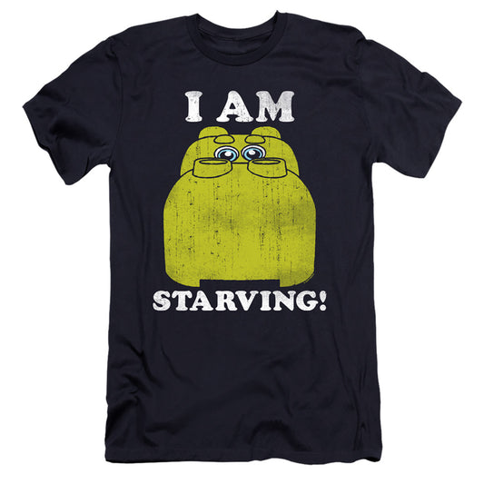 HUNGRY HUNGRY HIPPOS : I'M STARVING  PREMIUM CANVAS ADULT SLIM FIT 30\1 Navy MD