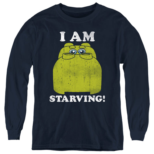 HUNGRY HUNGRY HIPPOS : I'M STARVING L\S YOUTH Navy XL