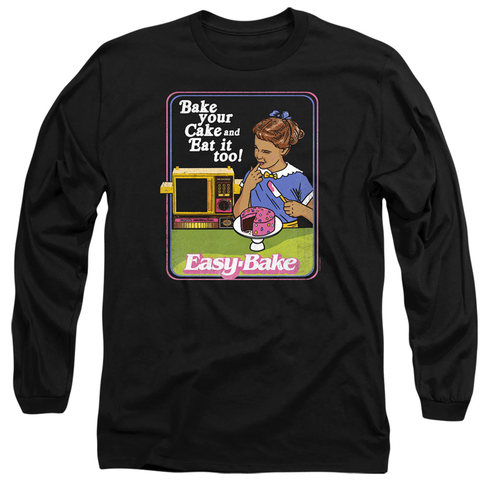 EASY BAKE OVEN BAKE YOUR CAKE ADULT LONG SLEEVE BLACK LG