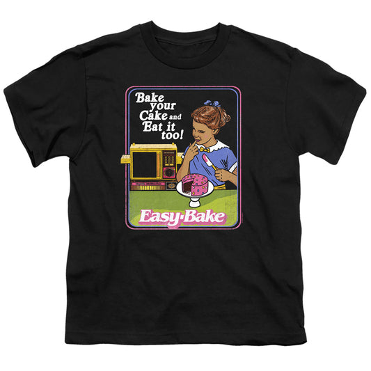 EASY BAKE OVEN BAKE YOUR CAKE YOUTH SHORT SLEEVE BLACK SM