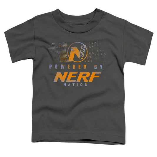 NERF : POWERED BY NERF NATION S\S TODDLER TEE Charcoal LG (4T)
