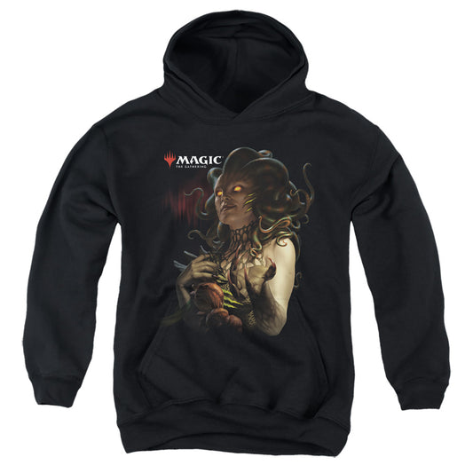 MAGIC THE GATHERING : VRASKA QUEEN OF GOLGARI YOUTH PULL OVER HOODIE Black MD