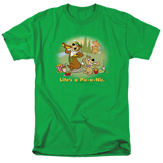 YOGI BEAR : LIFE'S A PIC S\S ADULT 18\1 Kelly Green 2X