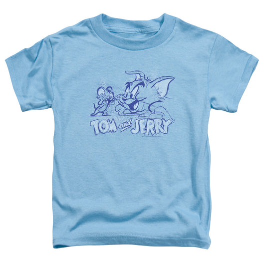 TOM AND JERRY : SKETCHY S\S TODDLER TEE Carolina Blue LG (4T)