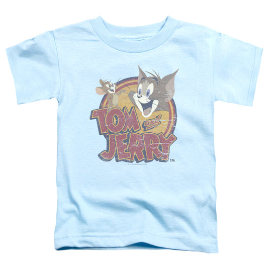 TOM AND JERRY : WATER DAMAGED S\S TODDLER TEE Light Blue LG (4T)