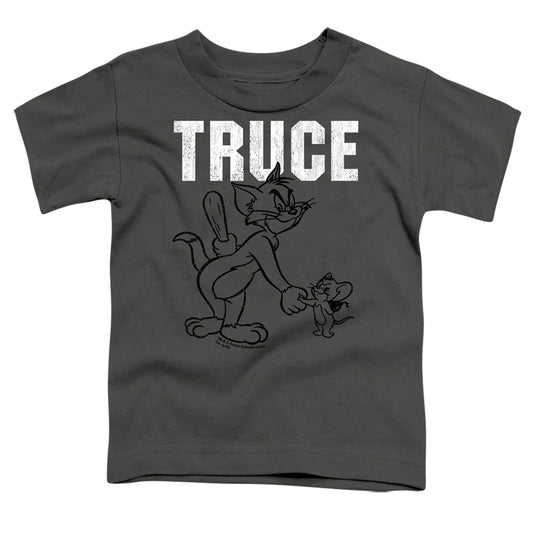 TOM AND JERRY : TRUCE S\S TODDLER TEE Charcoal LG (4T)