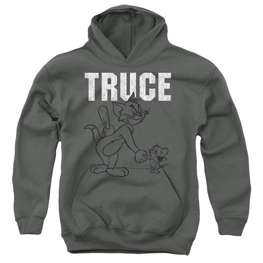 TOM AND JERRY : TRUCE YOUTH PULL OVER HOODIE Charcoal LG