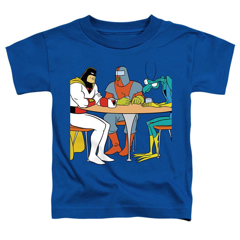 RICK AND MORTY : SPACE GHOST COAST TO COAST BRAK AND ZORAK S\S TODDLER TEE Royal Blue LG (4T)