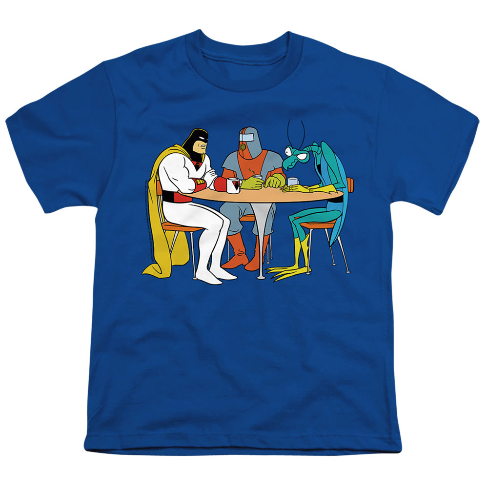 RICK AND MORTY : SPACE GHOST COAST TO COAST BRAK AND ZORAK S\S YOUTH 18\1 Royal Blue LG