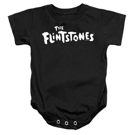 FLINTSTONES : FLINTSTONES LOGO 1 INFANT SNAPSUIT Black LG (18 Mo)