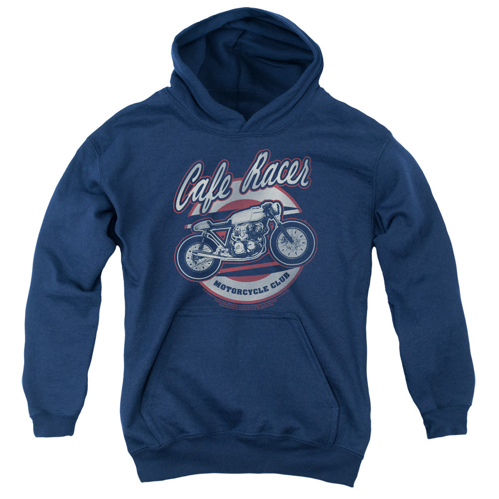 HONDA : CAFE RACER YOUTH PULL OVER HOODIE Navy LG