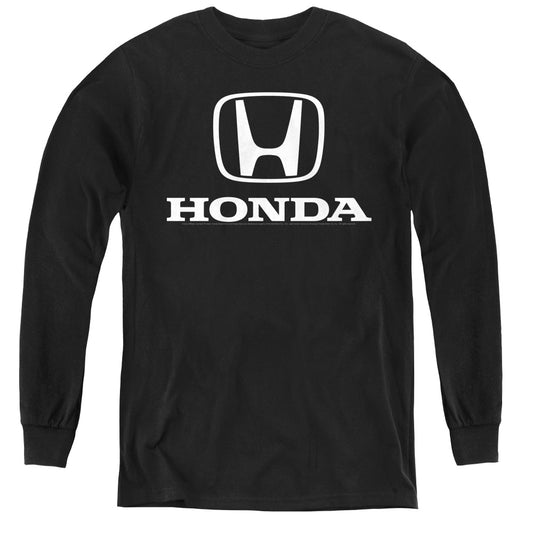 HONDA : STANDARD LOGO L\S YOUTH BLACK LG