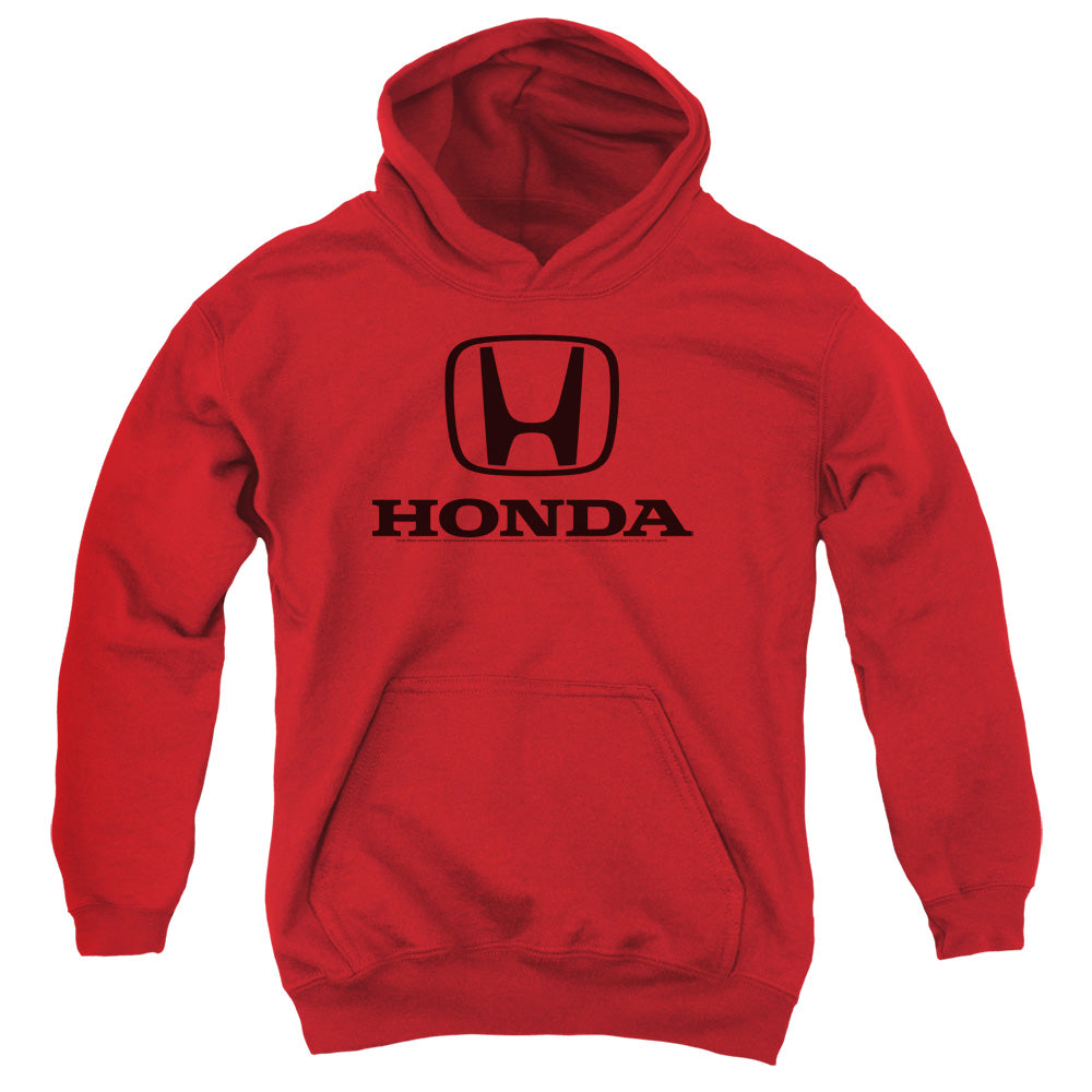 HONDA : STANDARD LOGO YOUTH PULL OVER HOODIE Red LG