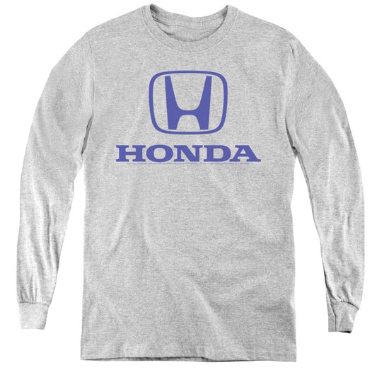 HONDA : STANDARD LOGO L\S YOUTH ATHLETIC HEATHER LG