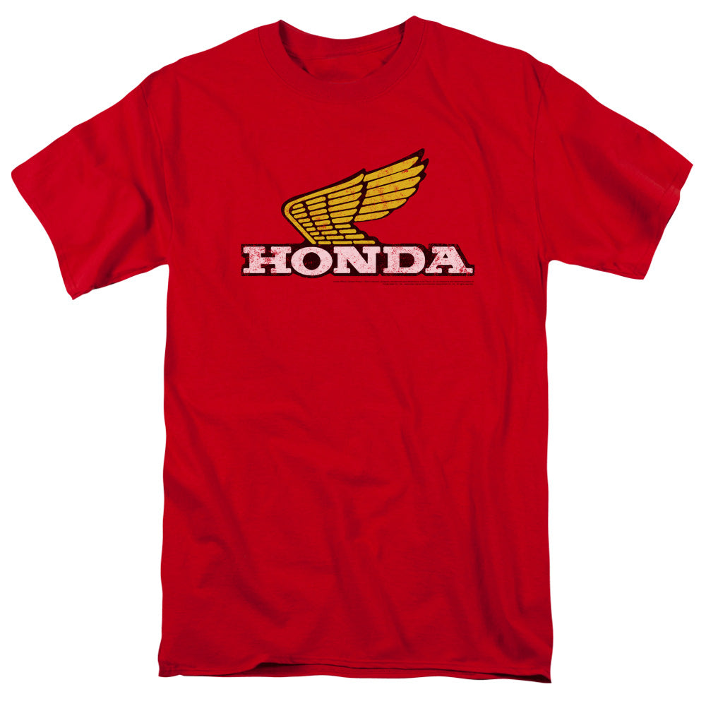 HONDA : YELLOW WING LOGO S\S ADULT 18\1 Red 2X