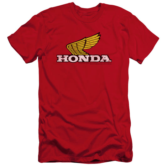 HONDA : YELLOW WING LOGO PREMIUM CANVAS ADULT SLIM FIT 30\1 Red MD