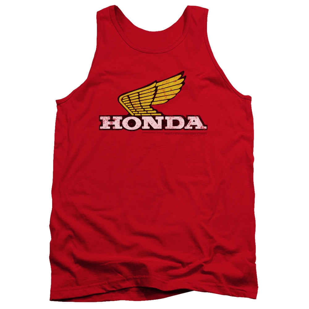 HONDA : YELLOW WING LOGO ADULT TANK Red 2X