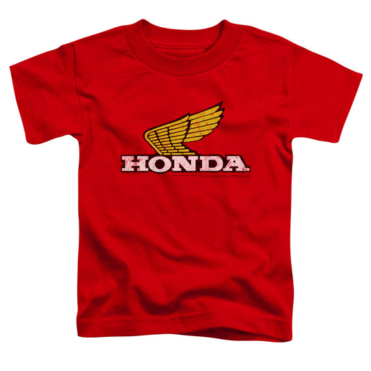 HONDA : YELLOW WING LOGO TODDLER SHORT SLEEVE Red XL (5T)