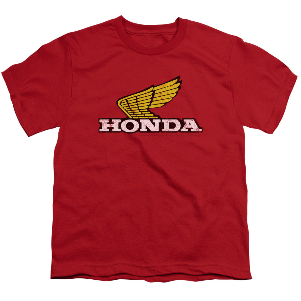 HONDA : YELLOW WING LOGO S\S YOUTH 18\1 Red XS