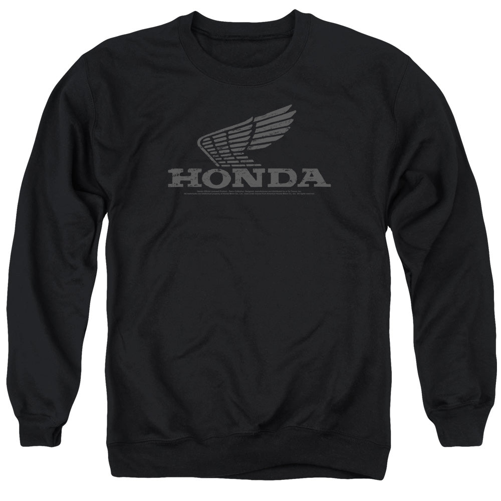 HONDA : VINTAGE WING ADULT CREW SWEAT Black 3X