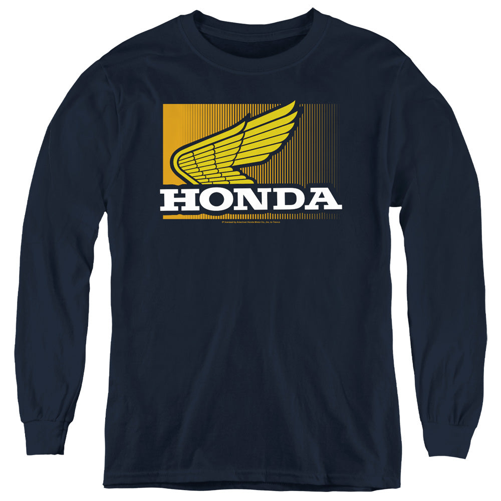 HONDA : WING GRADIENT L\S YOUTH Navy LG