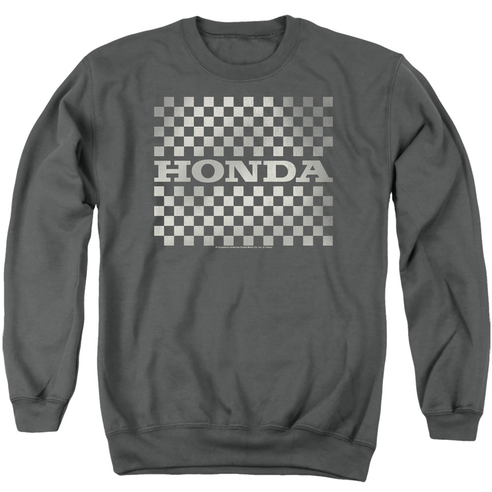 HONDA : CHECKERS LOGO ADULT CREW SWEAT Charcoal 2X