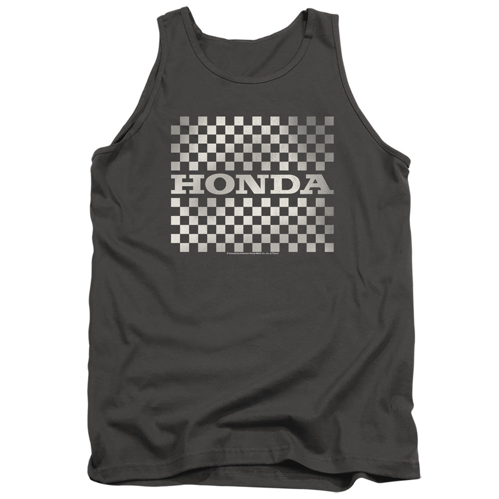 HONDA : CHECKERS LOGO ADULT TANK Charcoal MD