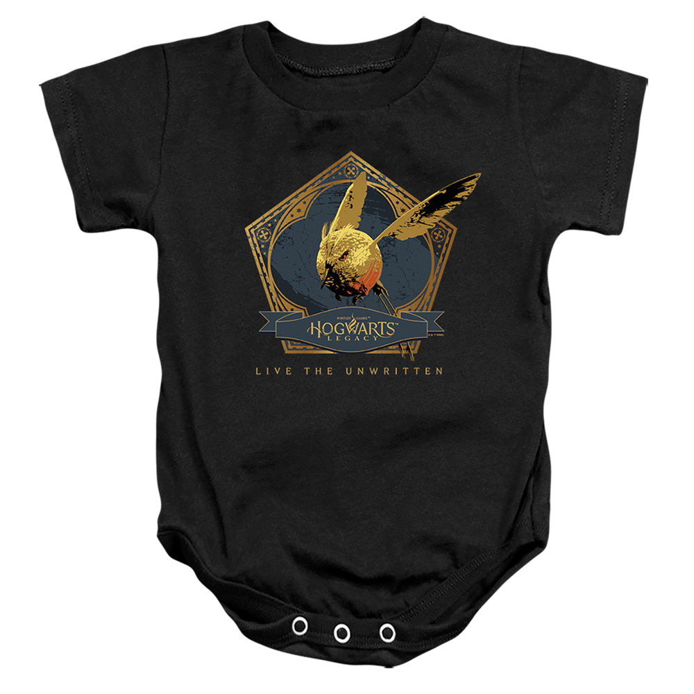 HOGWARTS LEGACY : GOLDEN SNIDGET INFANT SNAPSUIT Black SM (6 Mo)