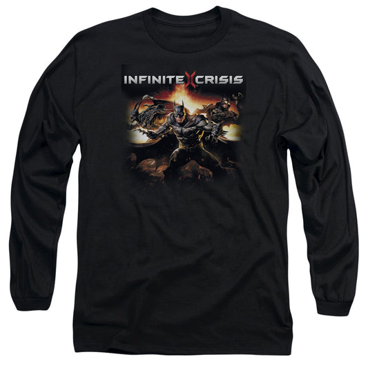 INFINITE CRISIS : BATMEN L\S ADULT T SHIRT 18\1 Black 2X