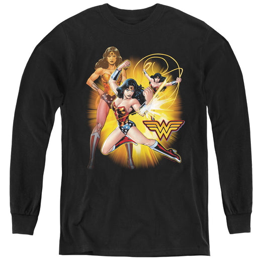 JUSTICE LEAGUE OF AMERICA : WONDER WOMAN L\S YOUTH BLACK XL