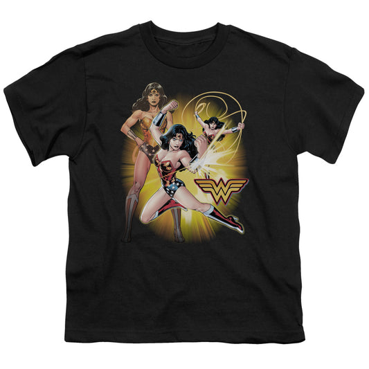 JUSTICE LEAGUE OF AMERICA : WONDER WOMAN S\S YOUTH 18\1 BLACK XL