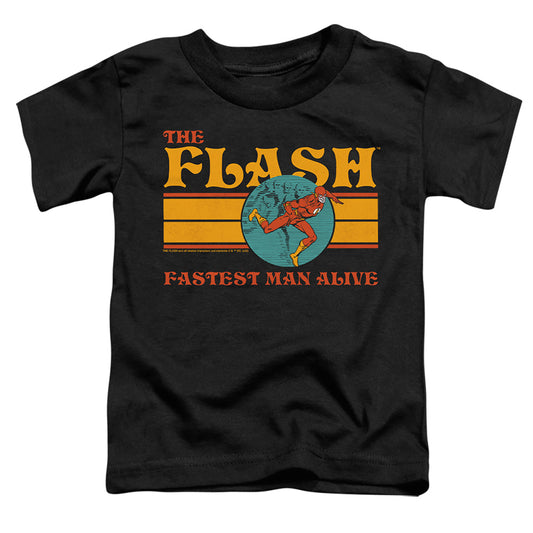 THE FLASH : 70'S FLASH 1 S\S TODDLER TEE Black LG (4T)