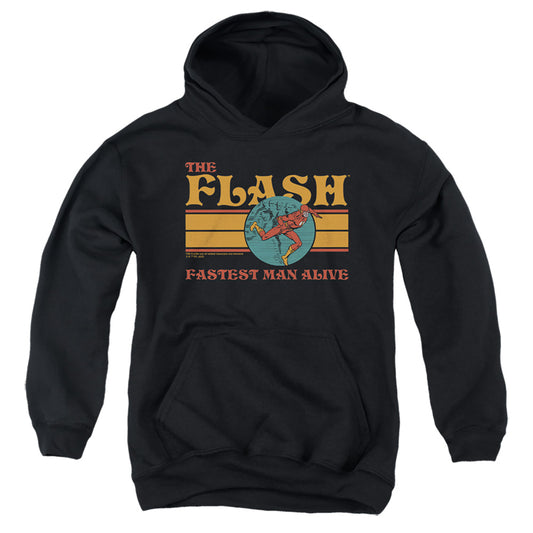 THE FLASH : 70'S FLASH 1 YOUTH PULL OVER HOODIE Black LG