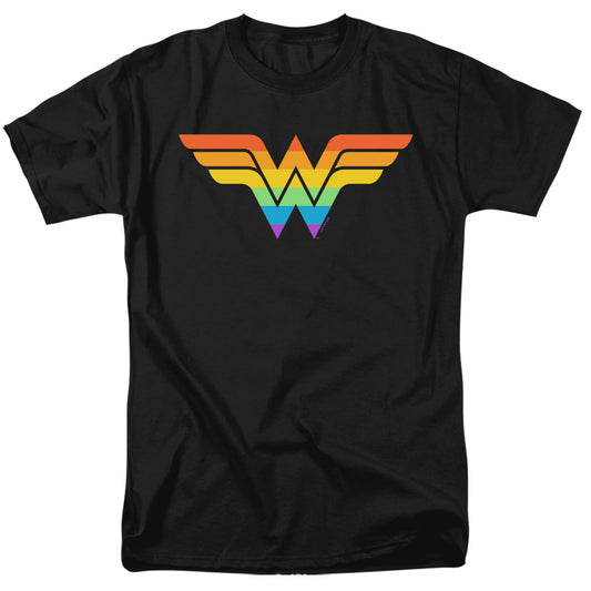 JUSTICE LEAGUE OF AMERICA : WONDER WOMAN RAINBOW S\S ADULT 18\1 Black 2X